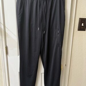 Black Sweatpants with Elastic Waistband‎ and Drawstring